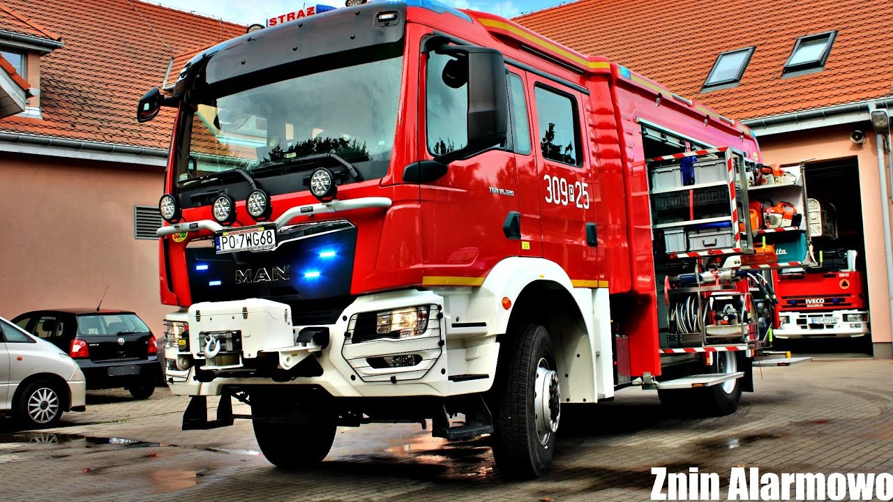 Pokazy sygnalizacji świetlno-dźwiękowych JRG 9 Mosina - pokaz zraszaczy w 309[P]25!