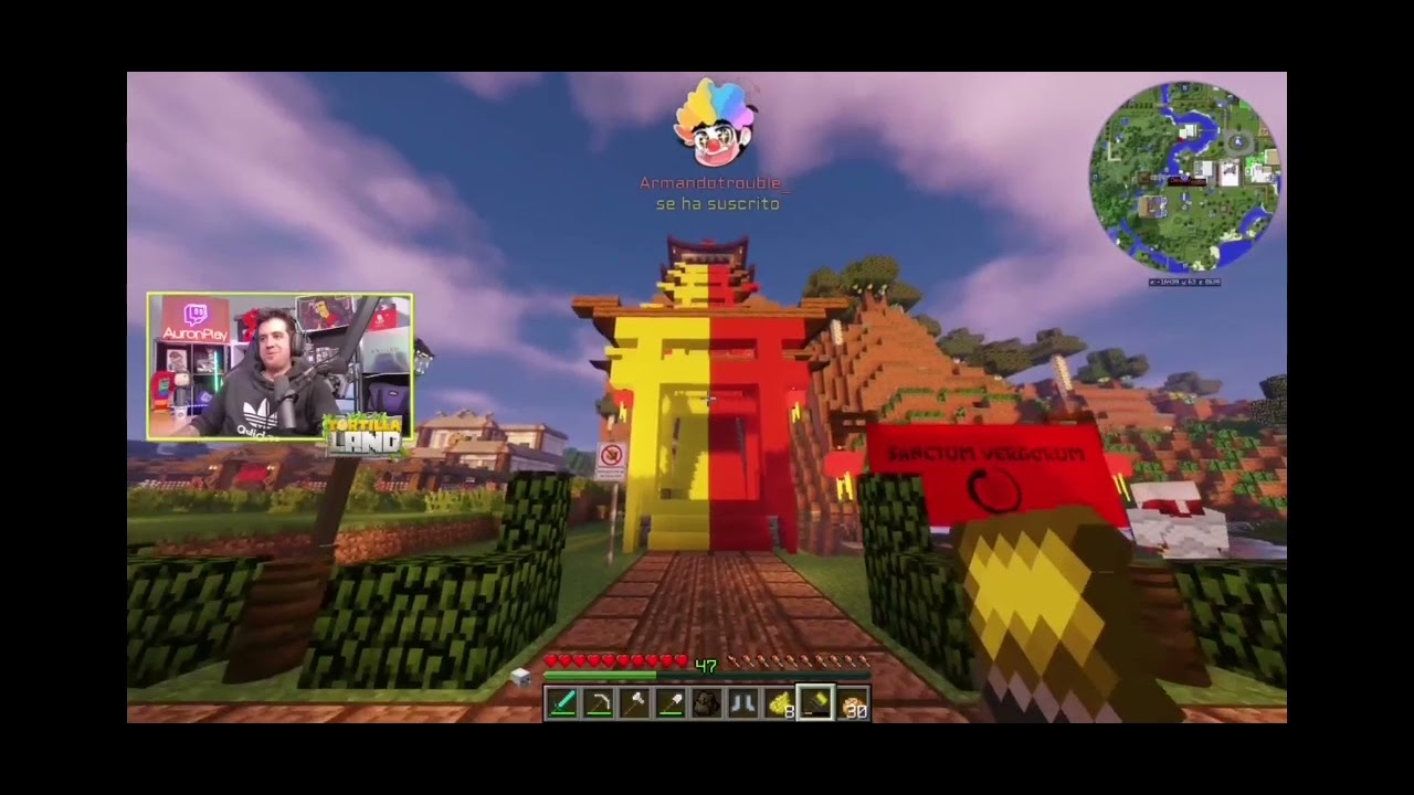 Auron play le pinta la casa de los colores de España a Juansguarnizo  #Tortilla land