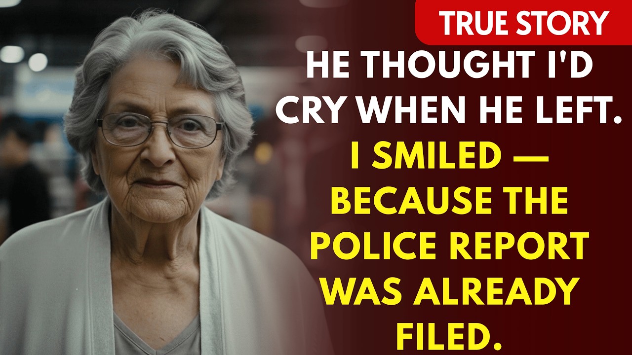 He Thought I'd Cry When He Left. I Smiled — Because The Police Report Was Already Filed.