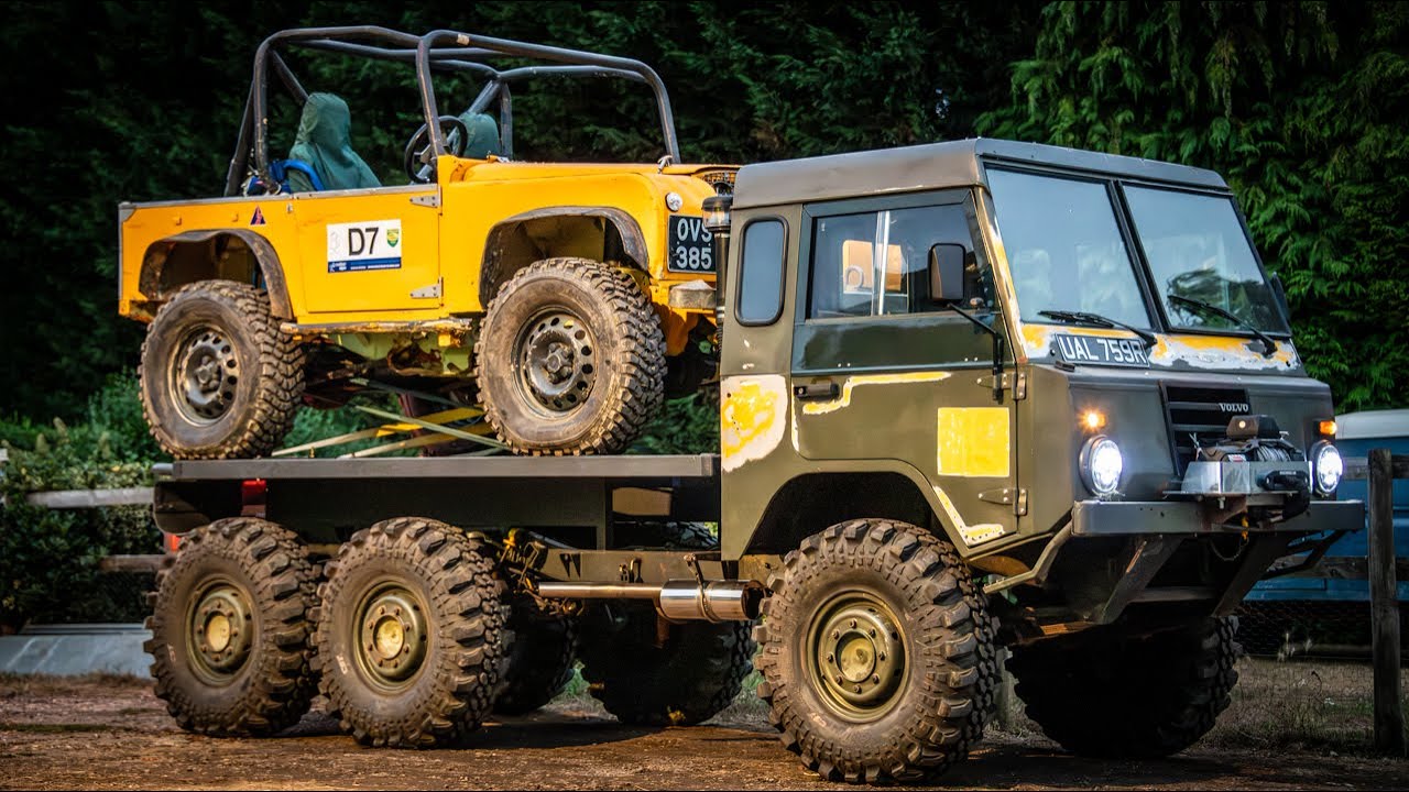 I Put My V8 Land Rover ON My 6x6 Volvo. What Could Possibly Go Wrong?!