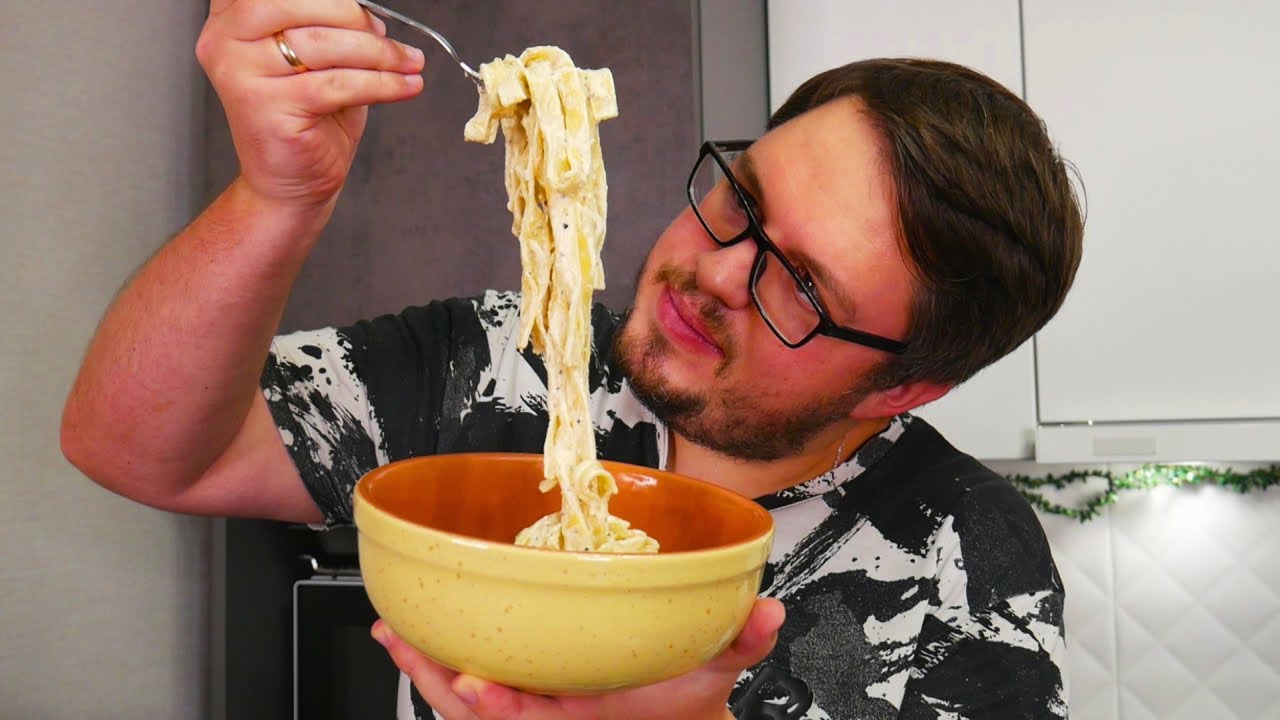 Я никогда не ел ТАКОЙ ВКУСНОЙ ПАСТЫ! Феттучини Альфредо Рецепт