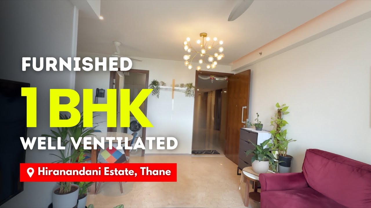 Fully Furnished 1 BHK For Sale In Hiranandani One Park, Thane | Well Ventilated | Prime Location