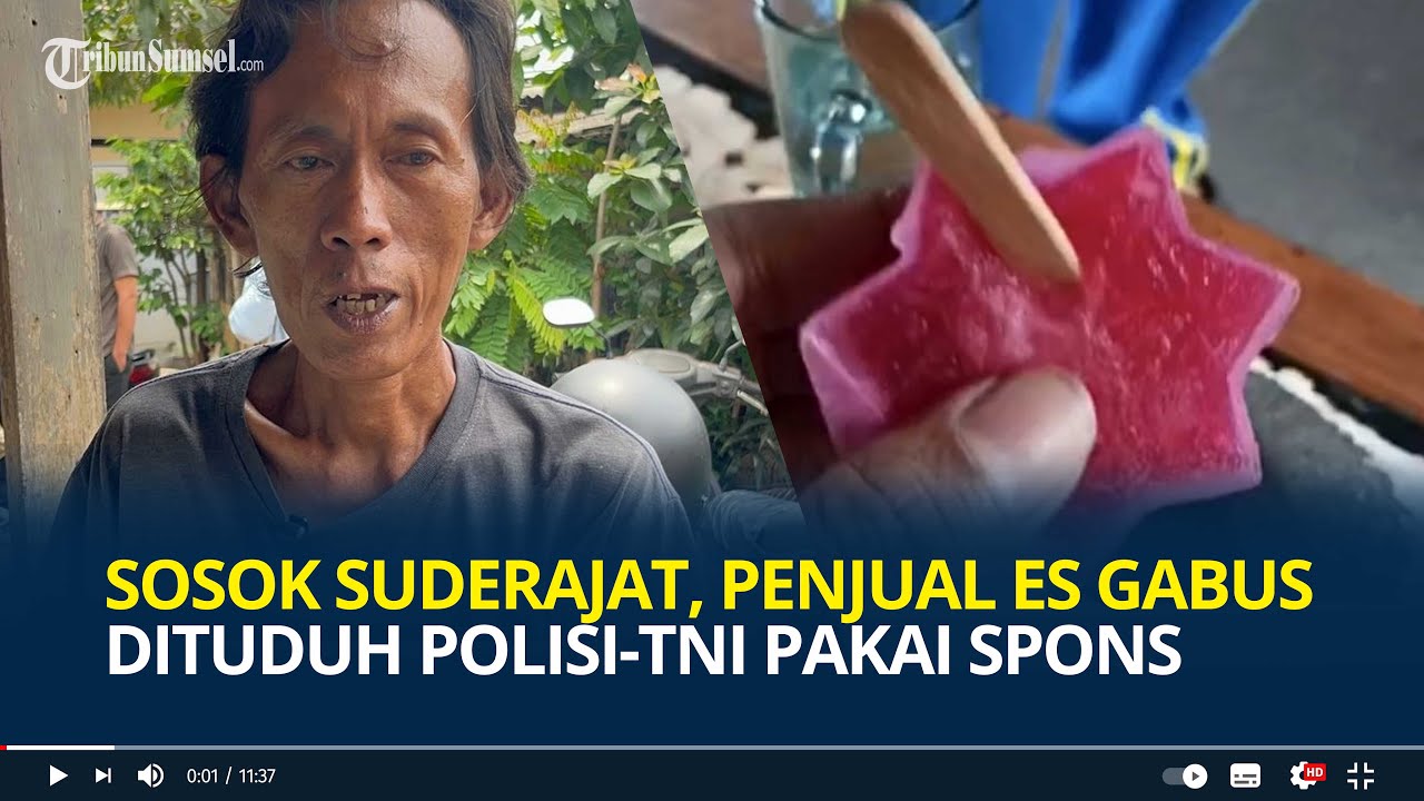 Sosok Suderajat, Penjual Es Gabus Dituduh Polisi-TNI Pakai Bahan Spons, Dipaksa Makan Dagangan
