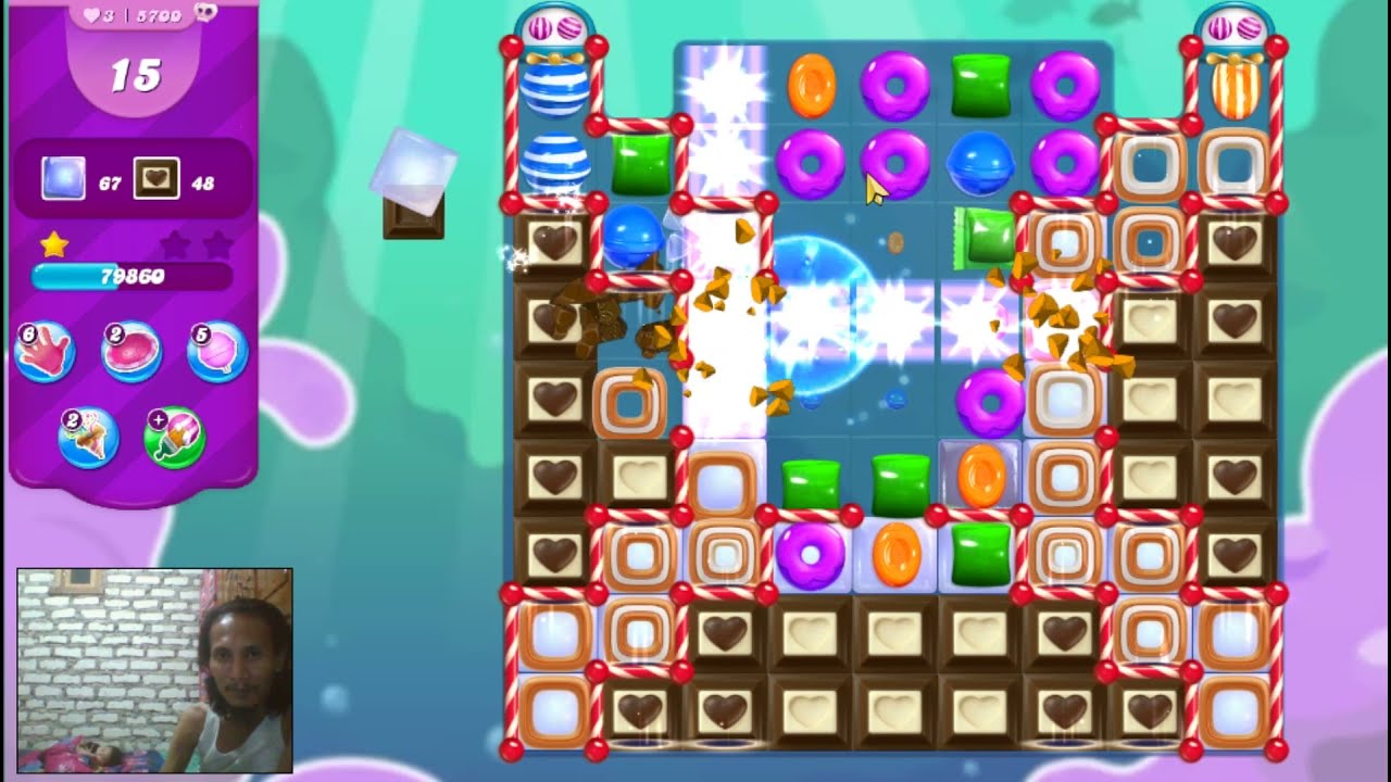 Candy Crush Saga Level 5700 - 3 Stars, 29 Moves Completed, No Boosters