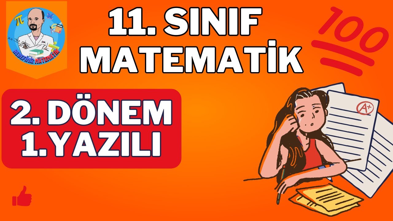 11. SINIF MATEMATİK 2. DÖNEM 1. YAZILI SORULARI 2023! (Müfredata Uygun)