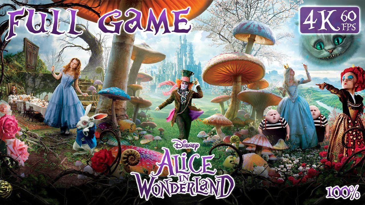 Disney Alice in Wonderland (PC) - Full Game 4K60 Walkthrough (100%) - No Commentary