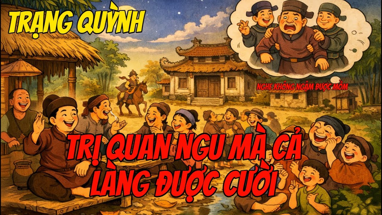 TRẠNG QUỲNH TRỊ QUAN NGU MÀ CẢ LÀNG ĐƯỢC CƯỜI