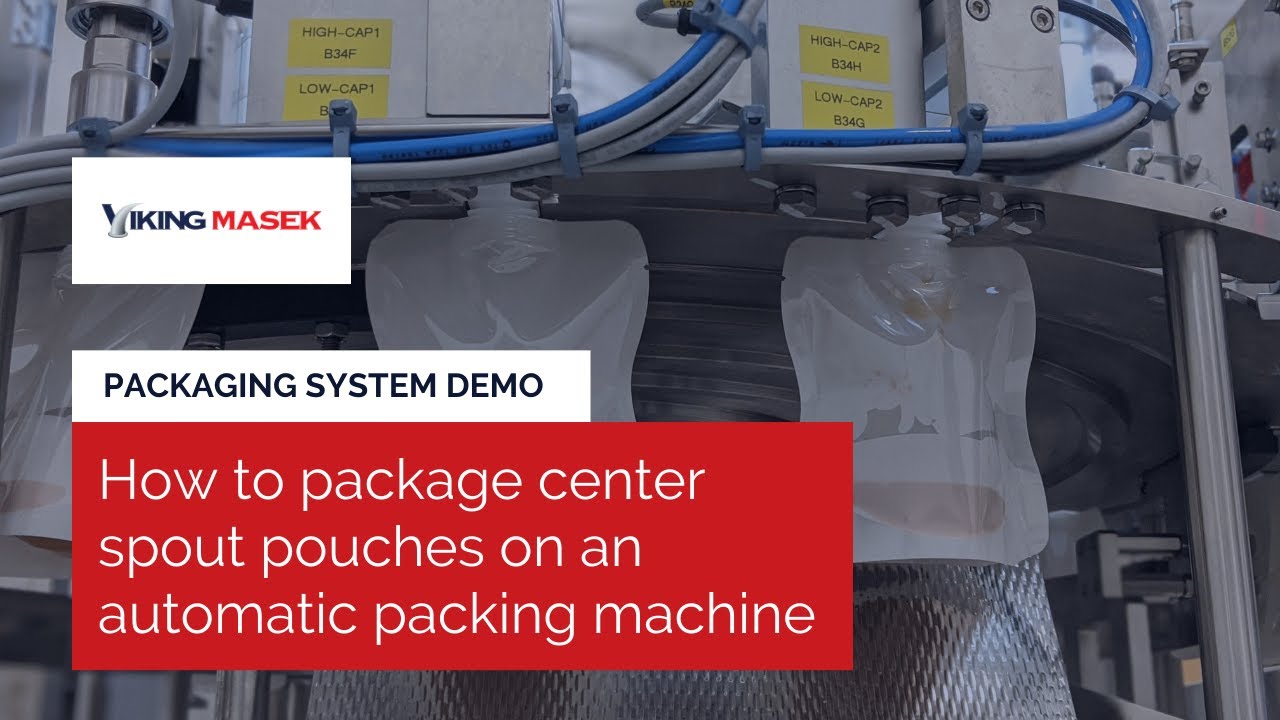 How to Package Center Spout Pouches on a Rotary Filling & Capping Machine