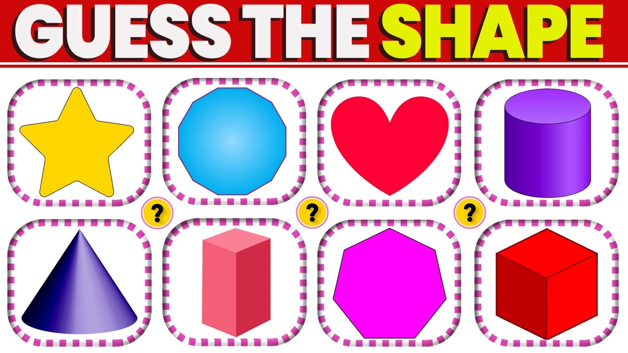 Guess The Shape 🔺 | Fun Shapes Quiz for Kids | Learn Shapes Game