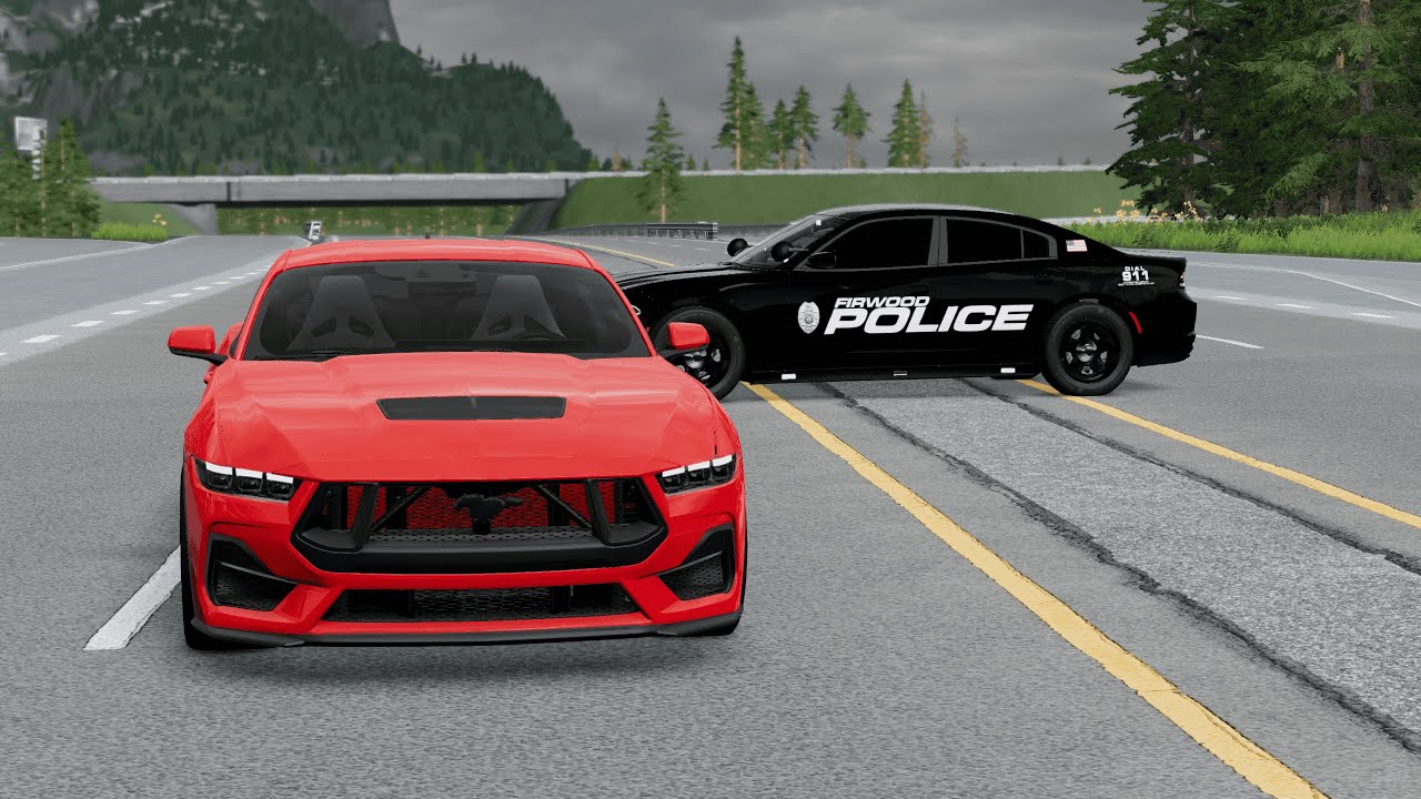 American Police Chases #4 - BeamNG drive | Sevenshift