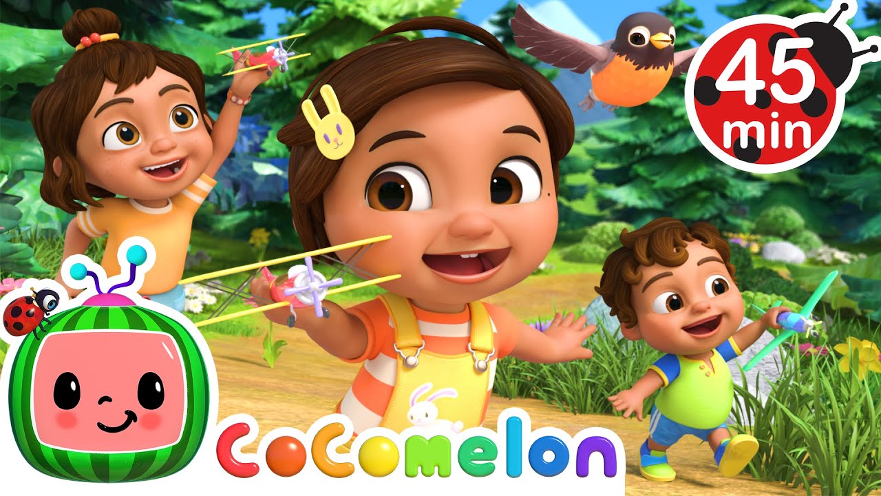 Nina Aeroplane Time | Flying Song | Nina's ABCs | Moonbug