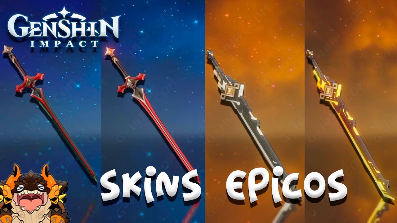 ⚔️ TODOS los REFINAMIENTOS de ESPADAS / All Sword Refinements ⚡💧GENSHIN IMPACT 2.3 🔥❄ (2021)