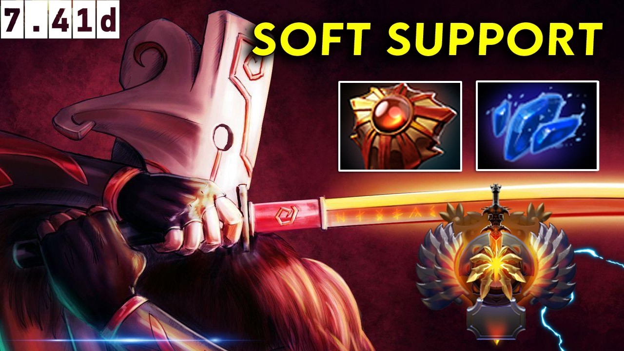 Juggernaut ⚔️ Может ли Immortal Soft Support Carry саппортить?? - Dota 2 патч 7.41d геймплей с пр...