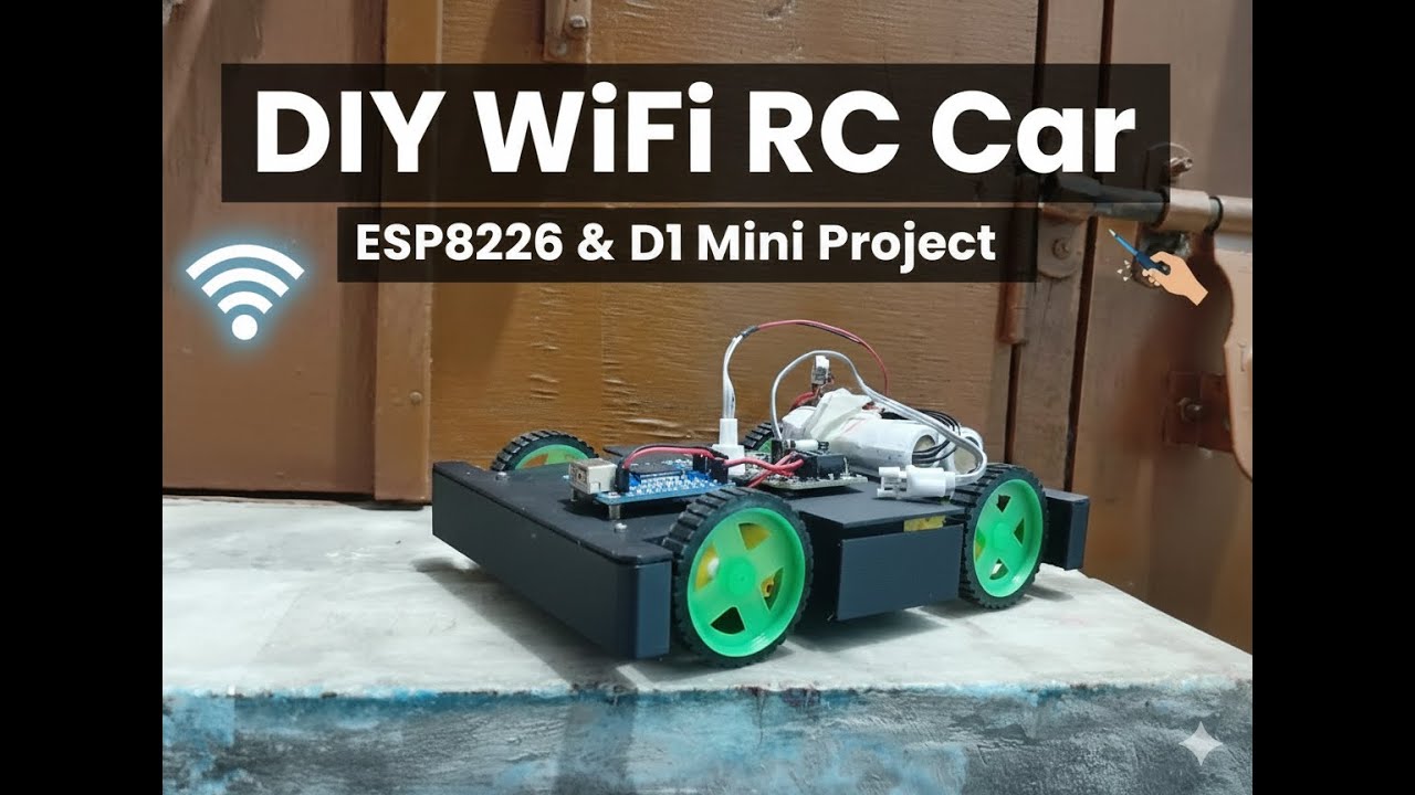 WiFi Controlled Car using ESP8266 | DIY