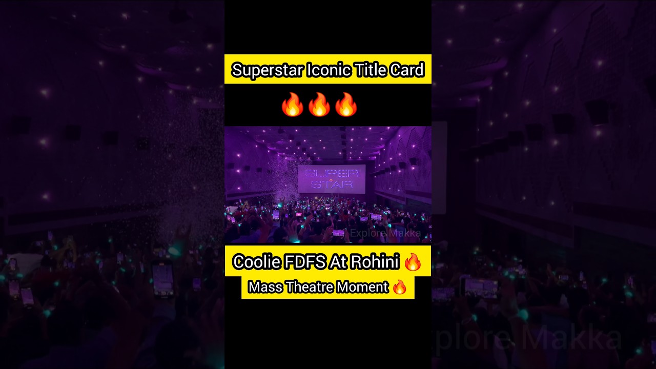 Coolie fdfs at Rohini Theatre #coolie #cooliefdfs #cooliereview #war2fdfs #rajini #monica
