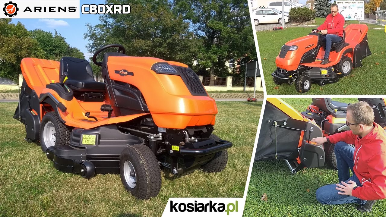 Traktor Ogrodowy z Rolką Dociskową i Szczotkami Zbierającymi Ariens C80 XRD
