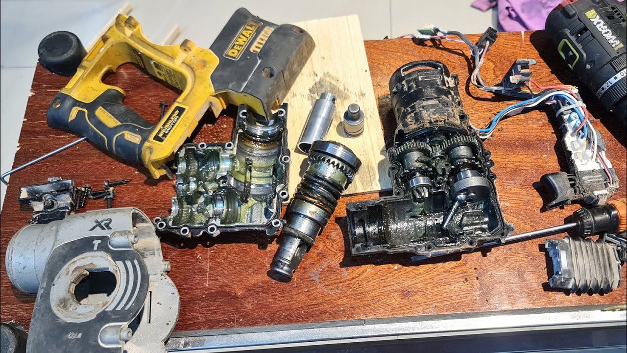 Cách vệ sinh, sửa chữa máy khoan bê tông Dewalt DCH273 búa yếu