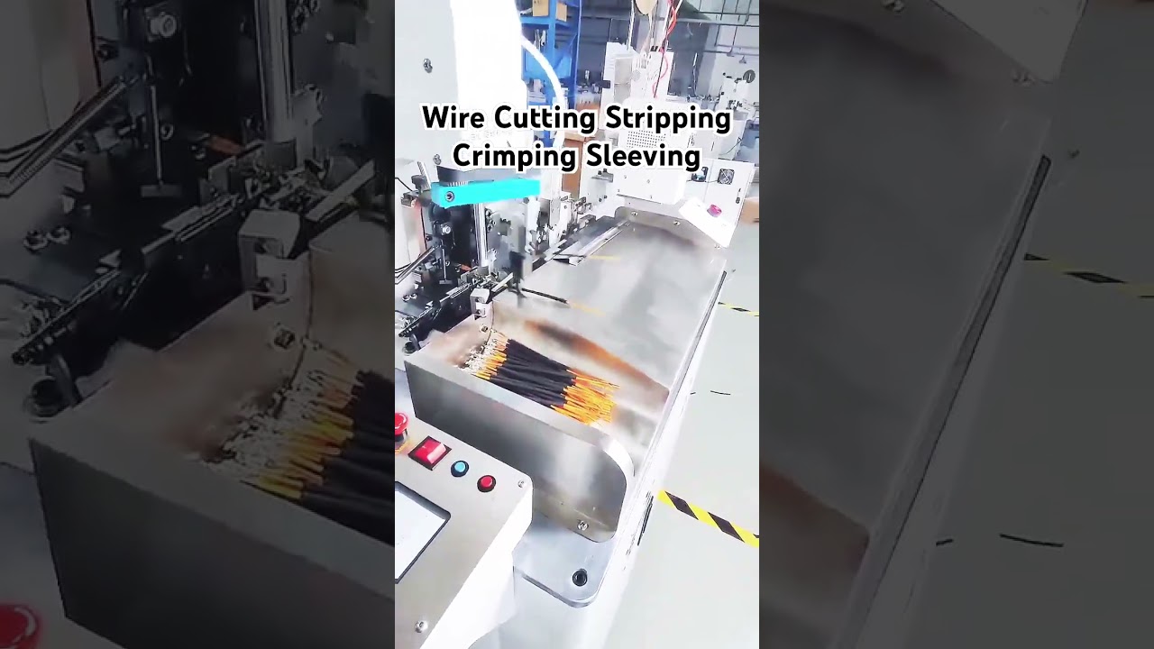 Wire Processing Sleeving #wireharness #machine #factory #processengineering #viral