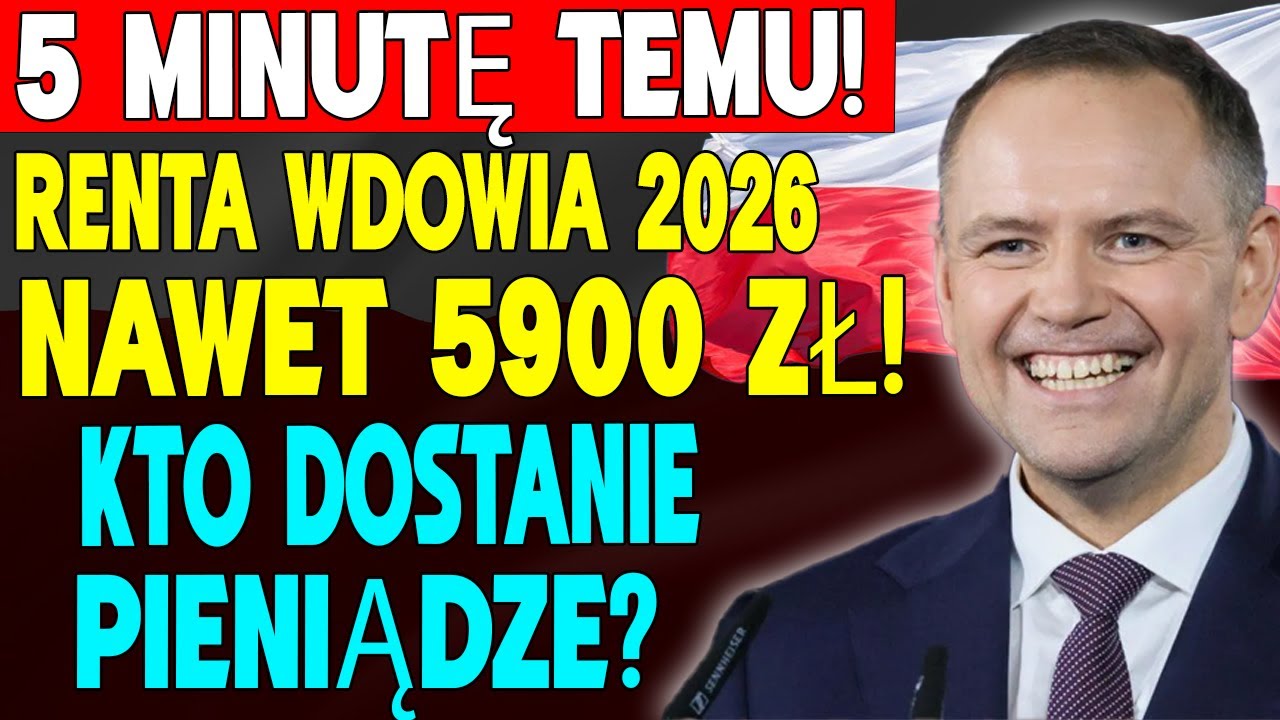 Renta wdowia 2026 &ndash; nawet 5900 zł z ZUS! Kto dostanie i jak nie stracić pieniędzy?
