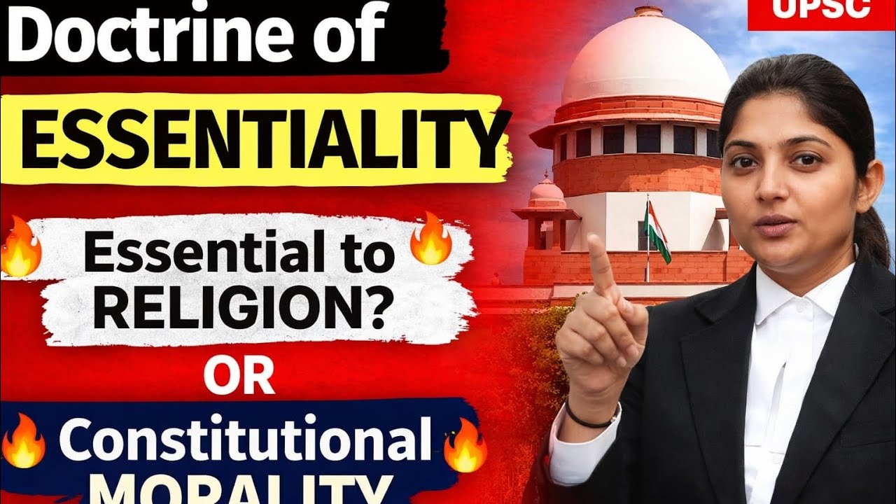 Doctrine of Essentiality #upsc2026 #indianconstituion #crackupsc 