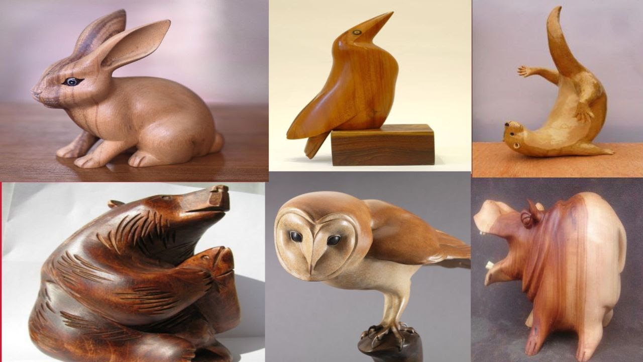 CREATIVE VINTAGE WOODEN ANIMAL DECORATIONS.