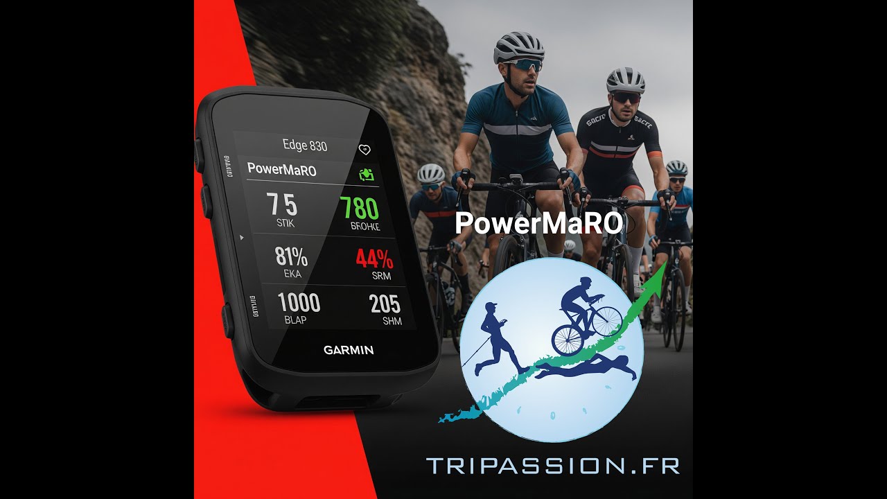 Paramétrage du widget PowerMaRO sur Garmin