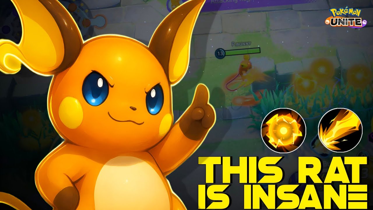 THIS IS WHY RAICHU IS INSANELY OP IN SOLO QUEUE 😎 | POKEMON UNITE