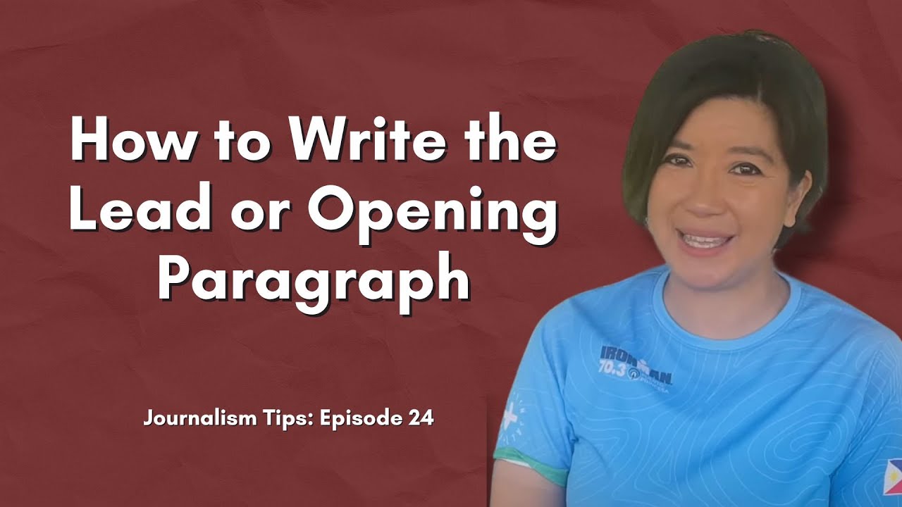 Writing the Lead (Opening Sentence)