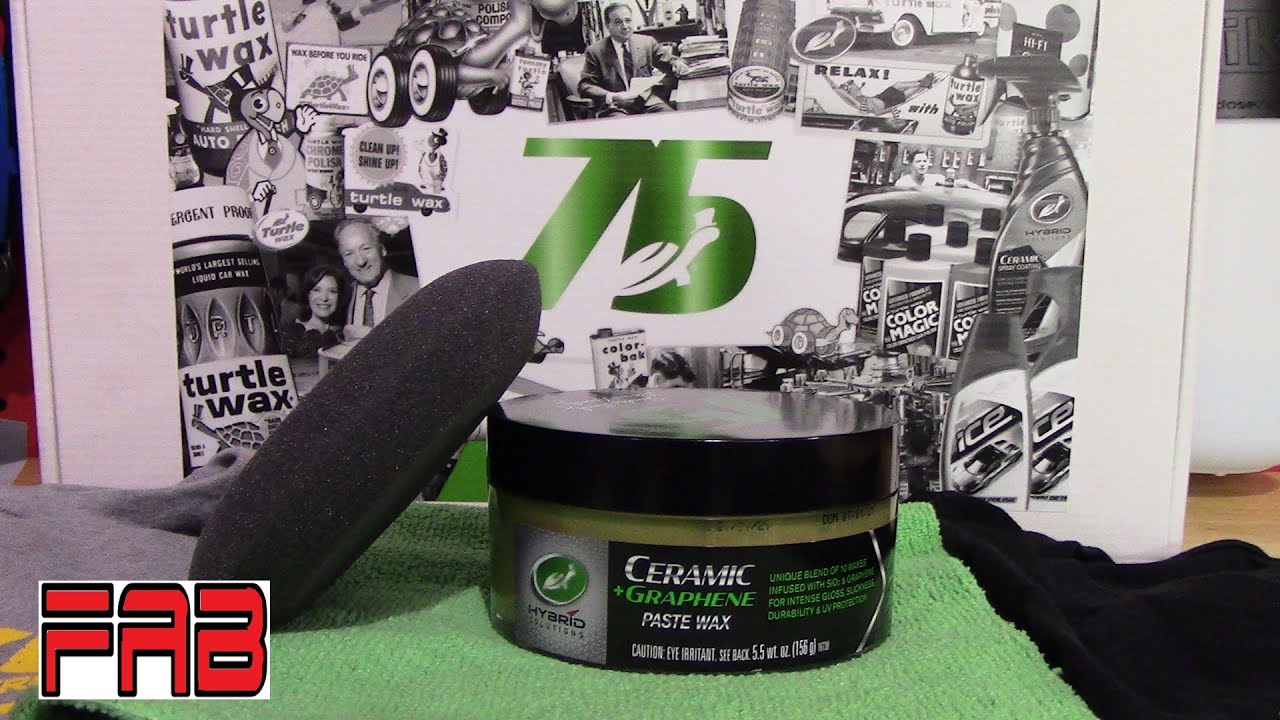 New Turtle Wax Ceramic Paste Wax Infused with Graphene ! This is a Great Sheeting Wax!