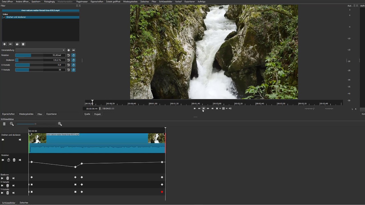 #06/12 Animationen mit Drehen und Skalieren - Shotcut