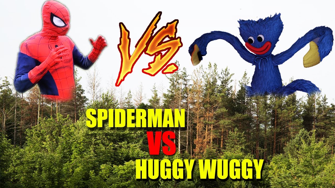 HUGGY WUGGY VS SPIDERMAN DANS LA VRAIE VIE ! (HUGGY WUGGY KO&hellip;)