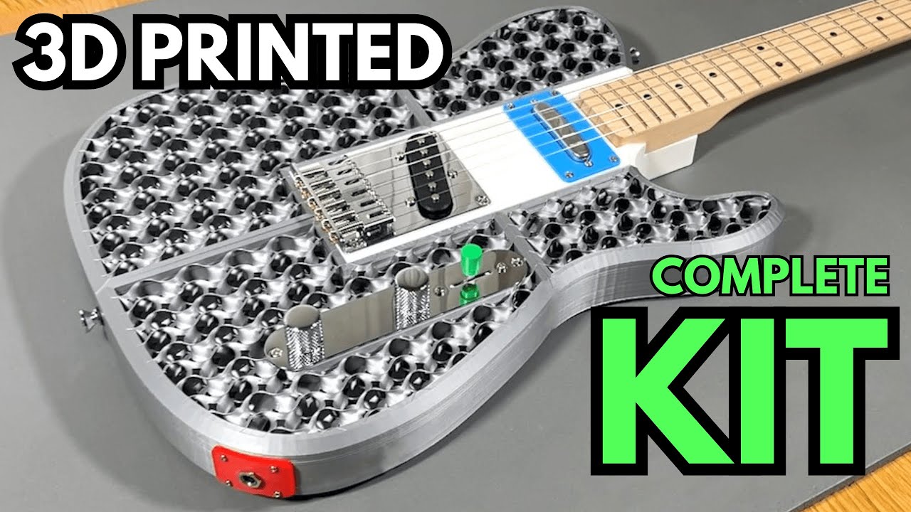 Custom 3D Printed Guitar KIT Build! PRINT. BUILD. PLAY.