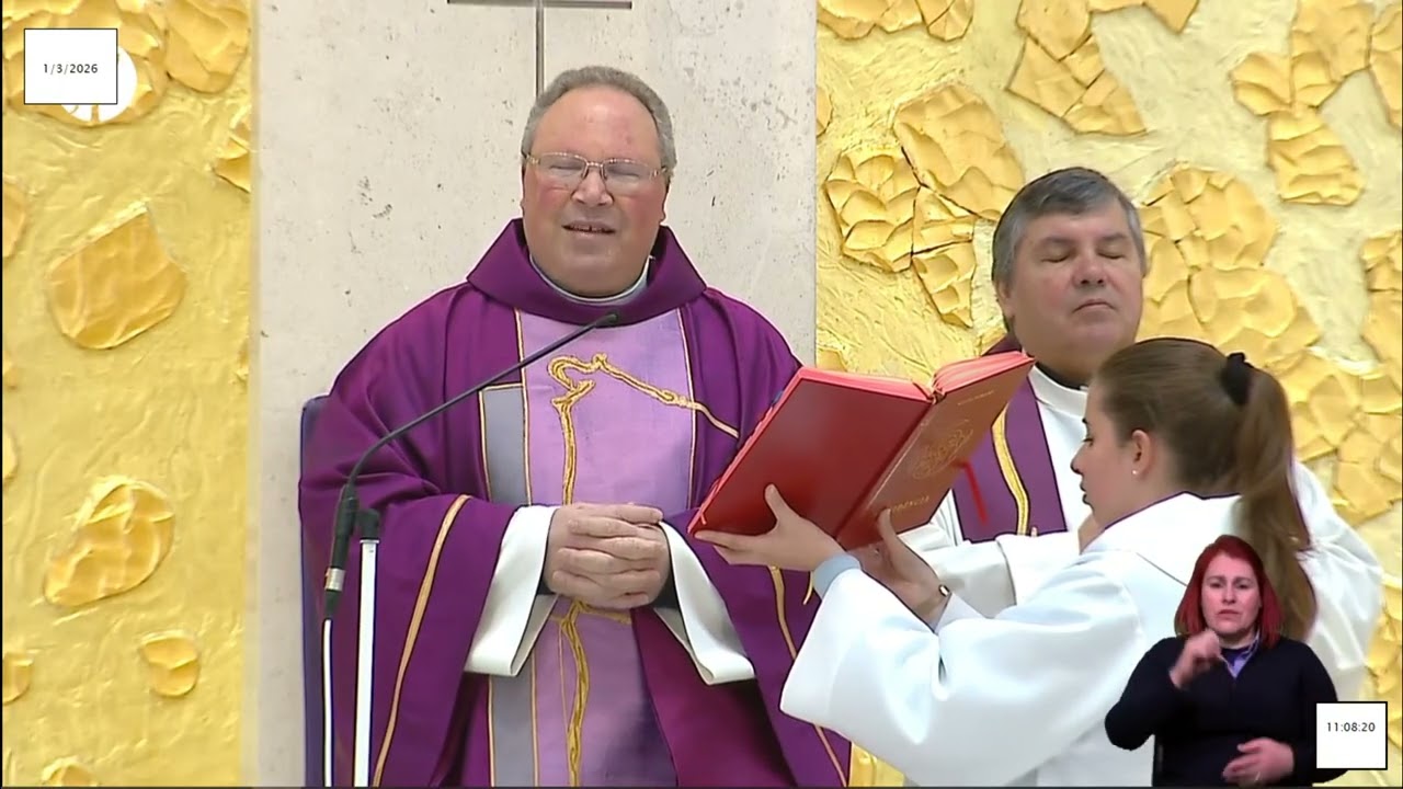 Missa   desde a Basílica da Santíssima Trindade do Santuário de Fátima 01.03.2026