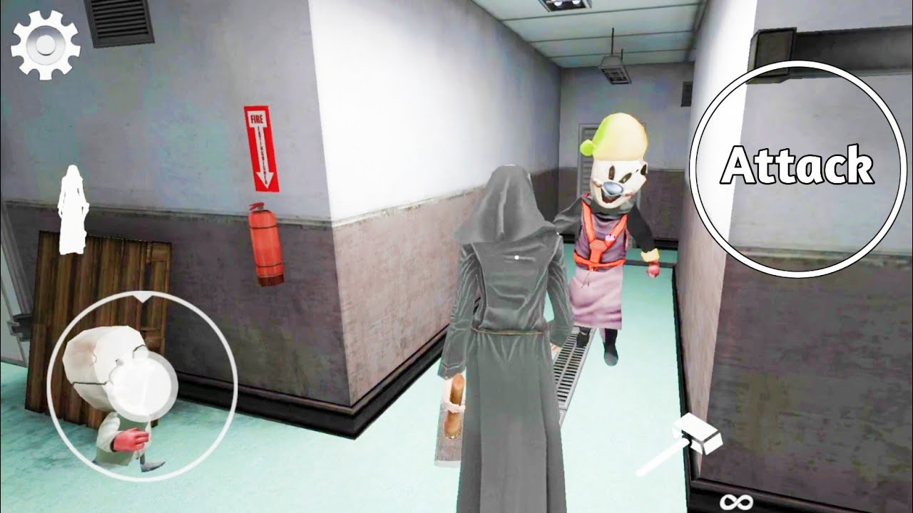 Playing As Evil Nun In Ice Scream 8 New Update But Rod Is Window Cleaner Mini Rod Full Gameplay
