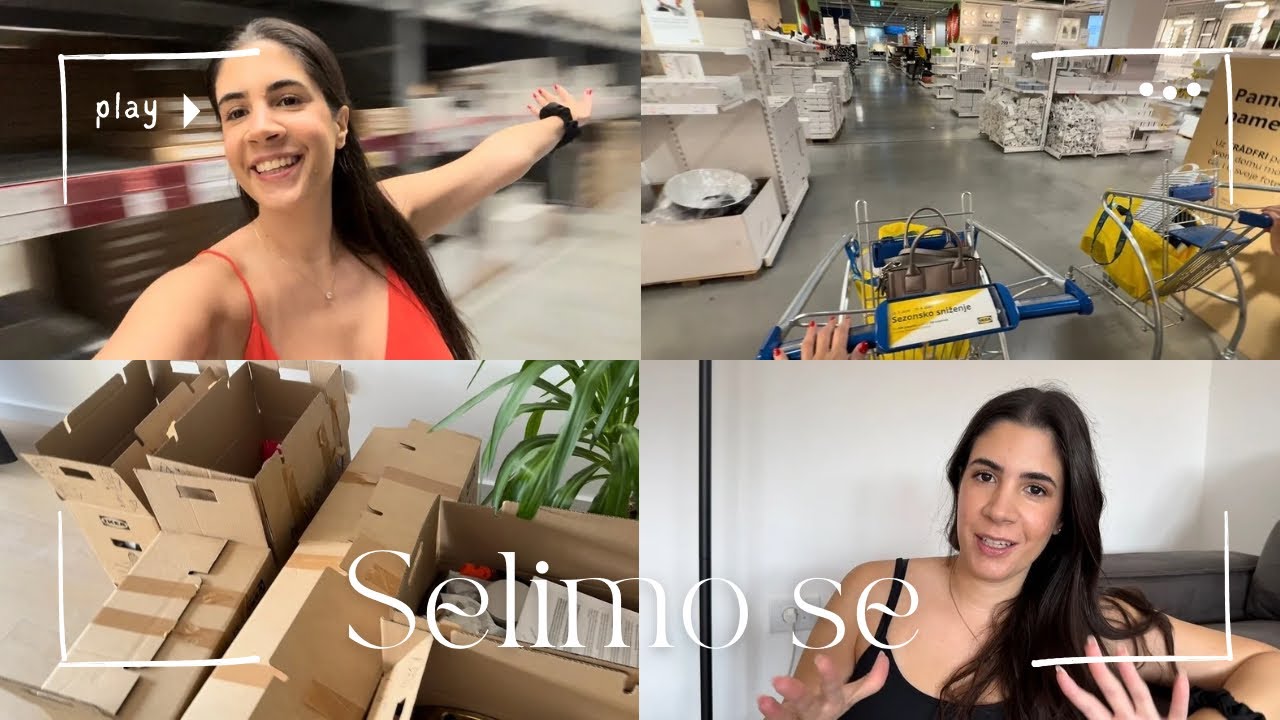 Moving Vlog: Raspakivanje, IKEA šoping i novi nameštaj!