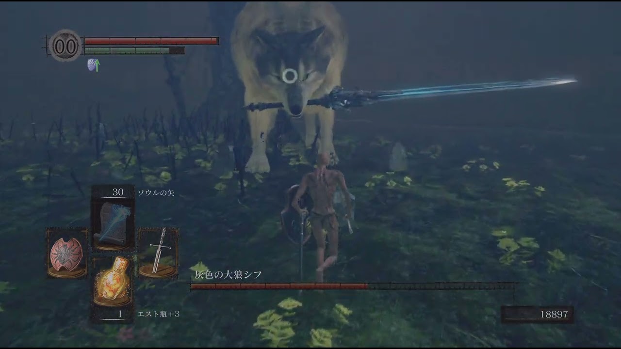 ダークソウル REMASTERED_灰色の大狼シフ