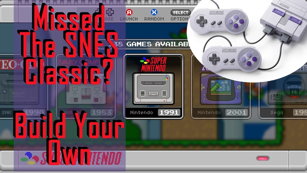 Build Your Own SNES Classic Edition 700+ Super Nintendo Games