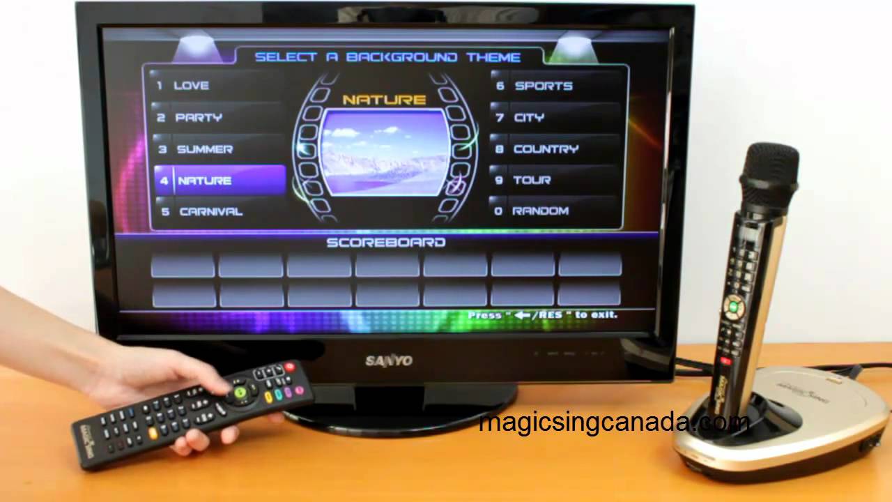 Changing Built in Background Theme on Magic Sing ET19KV