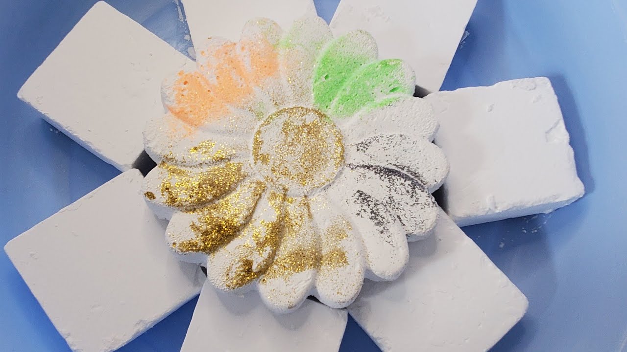 GLITTER FLOWER + 7 BLOCKS OF ADER GYM CHALK CRUMBLE-ASMR