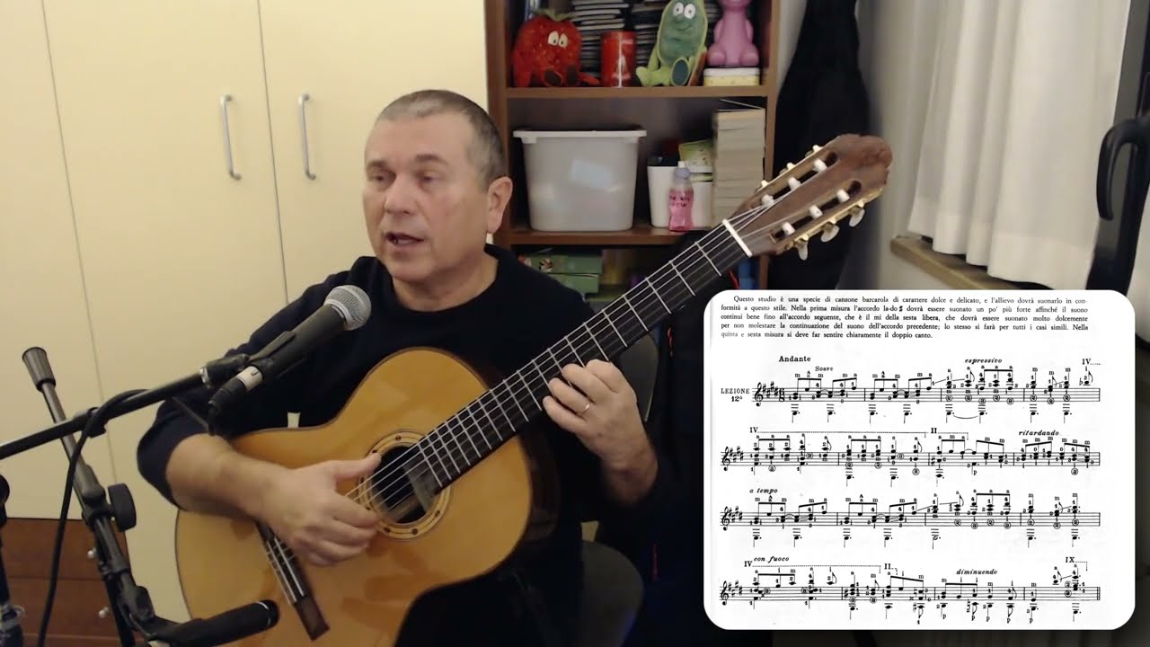 Julio Sagreras - Le seconde lezioni di chitarra - Videolezione 12
