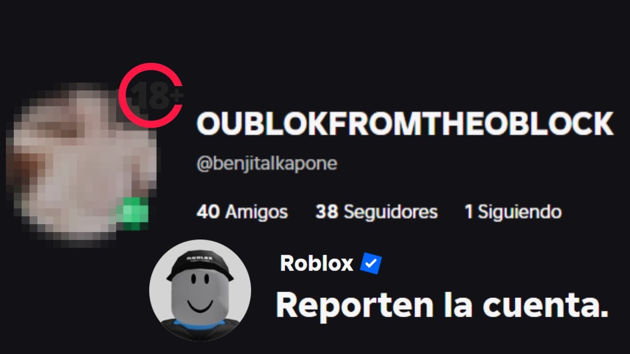 ROBLOX TIENES QUE BANEAR A ESTE USUARIO SI O SI..😐