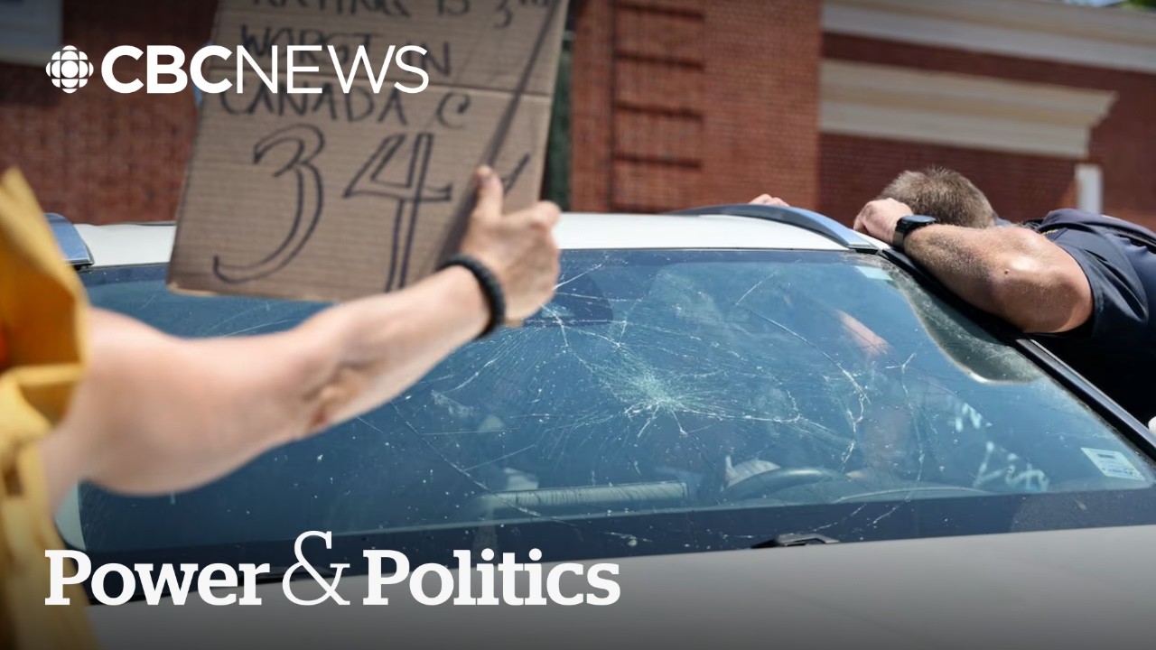 Protest turns south as demonstrators swarm Nova Scotia premier&rsquo;s vehicle | Power & Politics