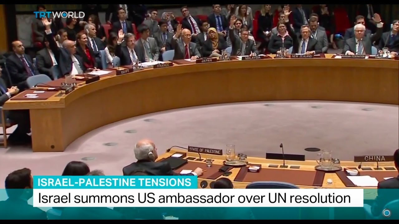 Israel-Palestine Tensions: Israel summons US ambassador over UN resolution