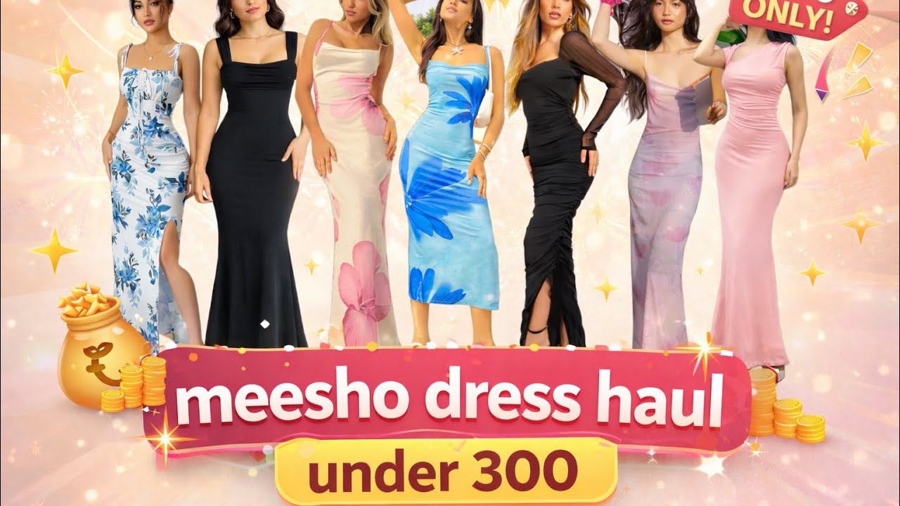 	Meesho Dresses Under ₹300 😱 | Huge Budget Haul