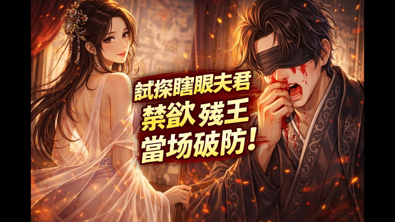 为试探瞎眼夫君，我故意穿着薄纱在他面前晃。下一秒，那个传闻中清心寡欲的瞎子残王，居然狂流鼻血！我冷笑