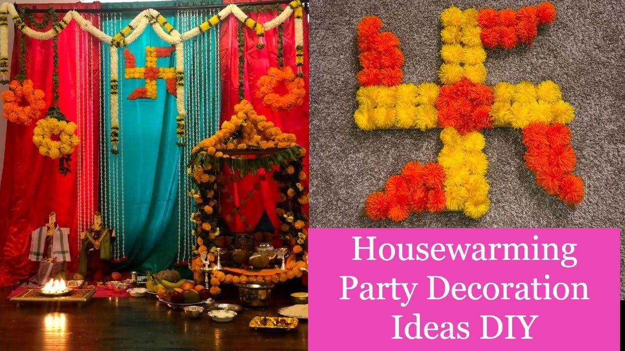 Housewarming decoration ideas DIY || Pooja Decoration Ideas || Diwali decoration Ideas