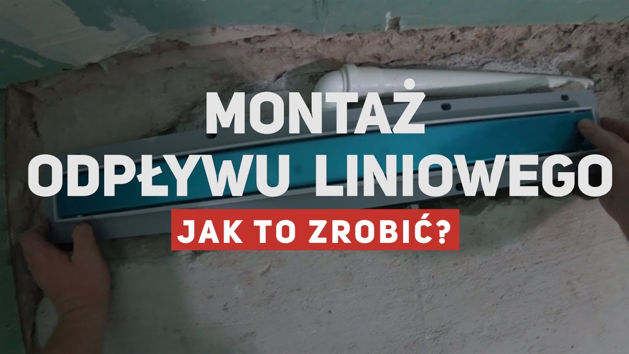 Montaż odpływu liniowego w łazience
