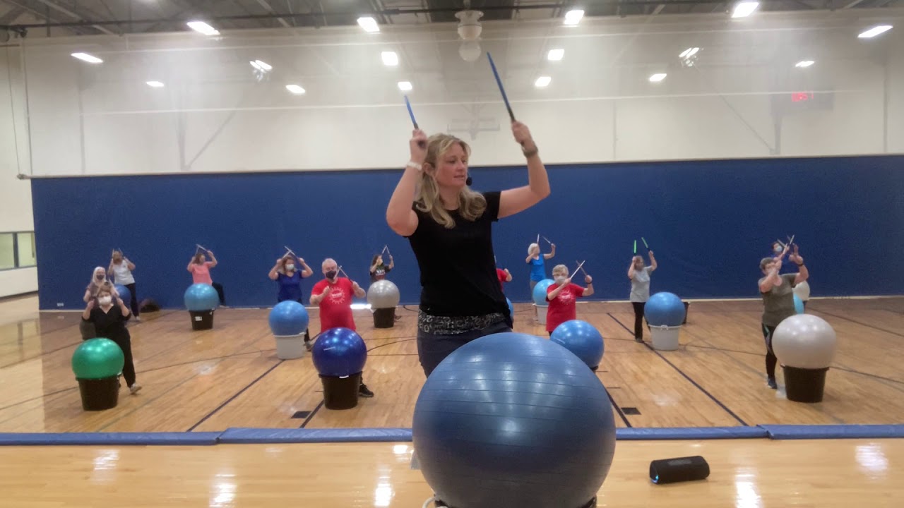 Waupaca Senior Center Cardio Drumming with Sara Reybrock: BANG