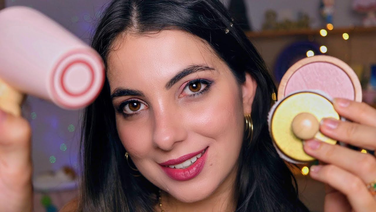 ASMR SONS DE MAQUIAGEM DE MADEIRA | Personal Attention - Sweet Carol