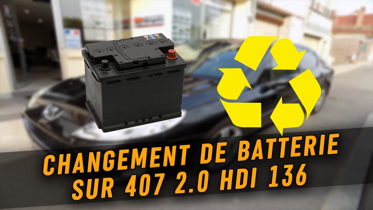 TUTO RAPIDE #2 CHANGER BATTERIE SUR UNE PEUGEOT 407 2.0 HDI 136